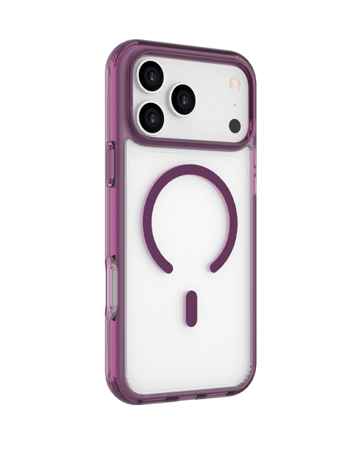 INFINYTY Colored Side Clear Case - Glovio (Burgundy) iPhone 18 Pro Max