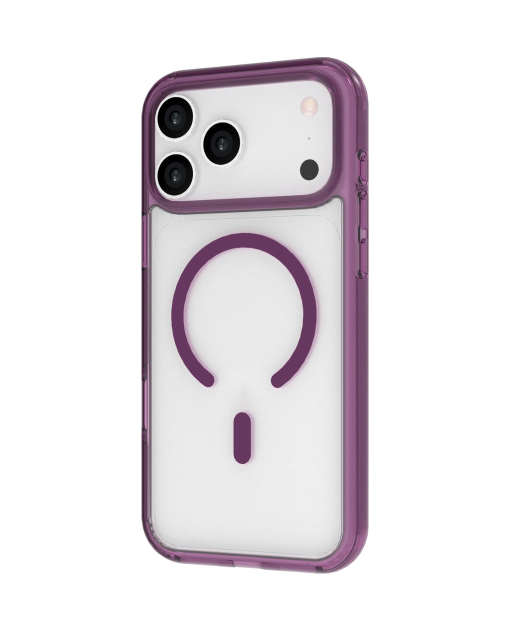INFINYTY Colored Side Clear Case - Glovio (Burgundy) iPhone 18 Pro Max