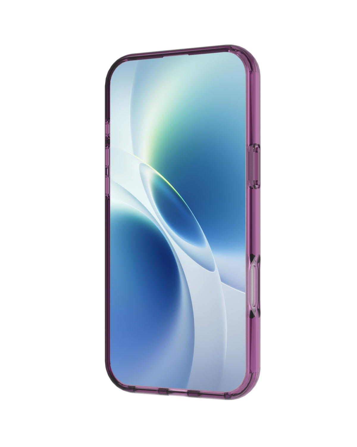 INFINYTY Colored Side Clear Case - Glovio (Burgundy) iPhone 18 Pro Max