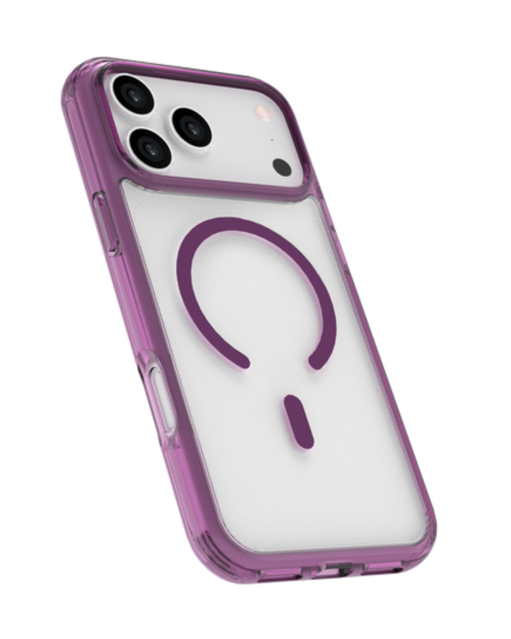 INFINYTY Colored Side Clear Case - Glovio (Burgundy) iPhone 18 Pro Max