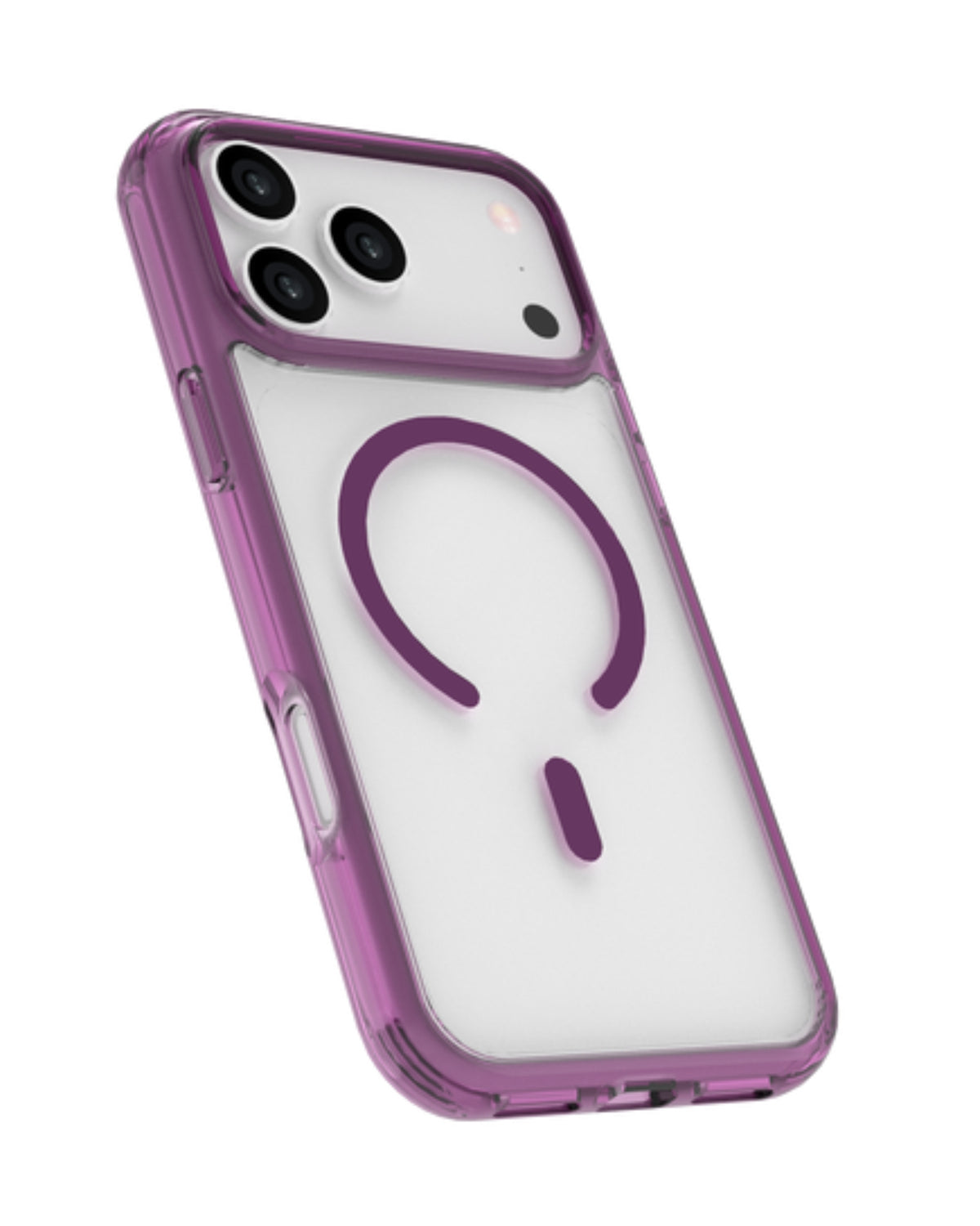 INFINYTY Colored Side Clear Case - Glovio (Burgundy) iPhone 18 Pro Max