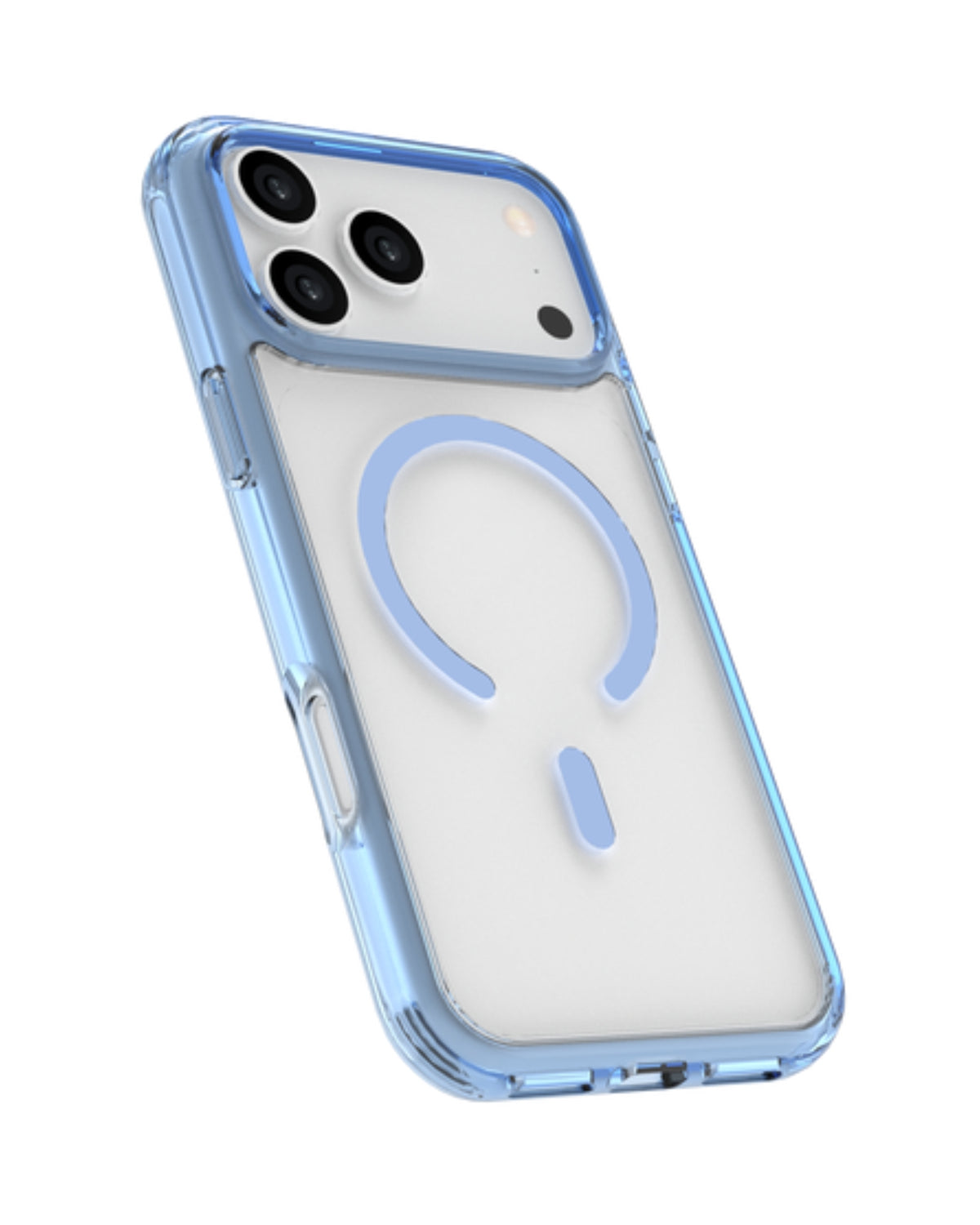 INFINYTY Colored Side Clear Case - Glovio (Light Blue) iPhone 18 Pro