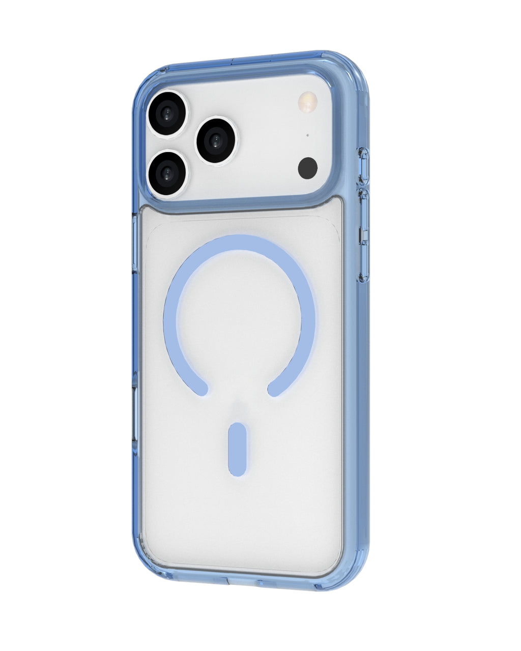 INFINYTY Colored Side Clear Case - Glovio (Light Blue) iPhone 18 Pro