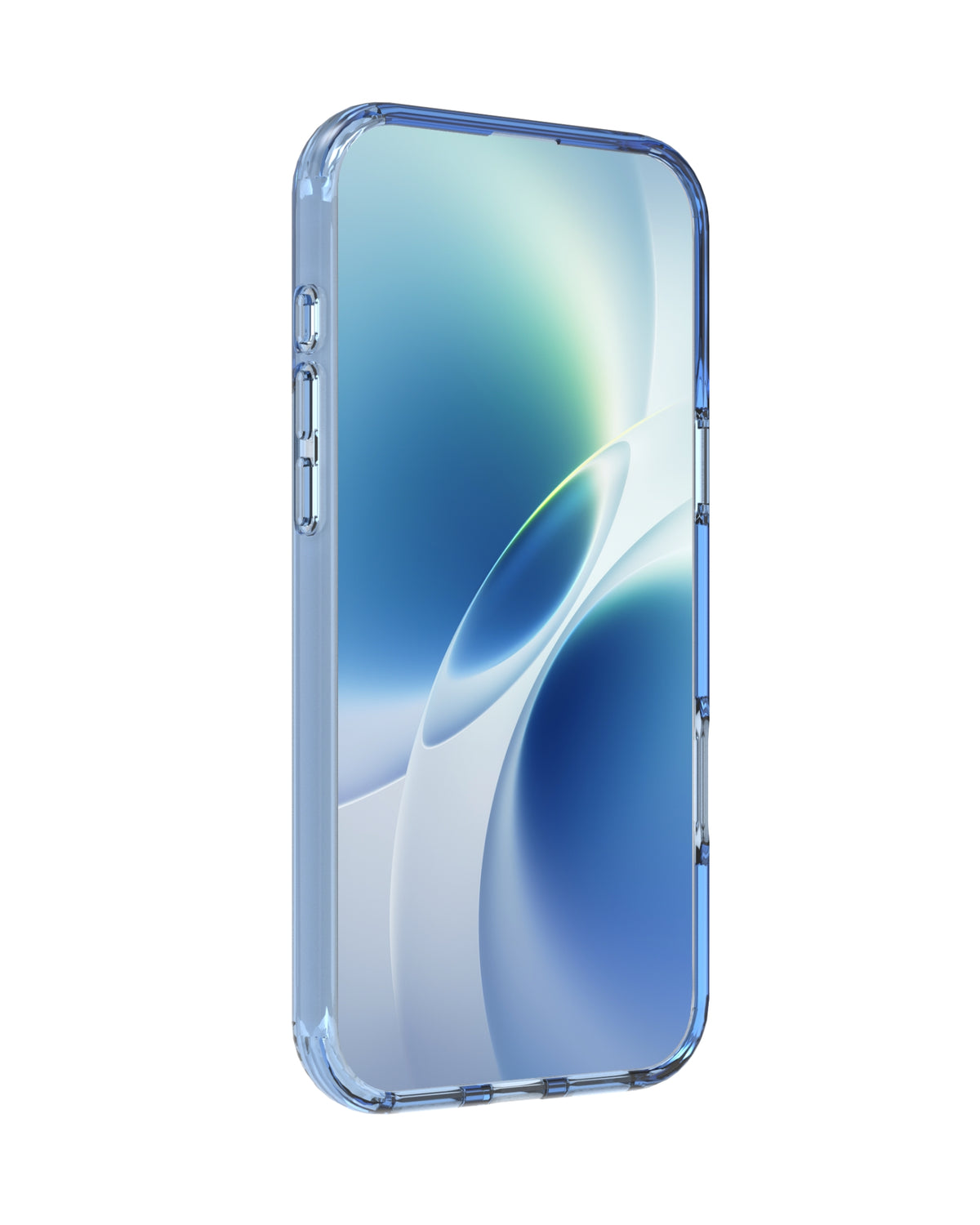 INFINYTY Colored Side Clear Case - Glovio (Light Blue) iPhone 18 Pro