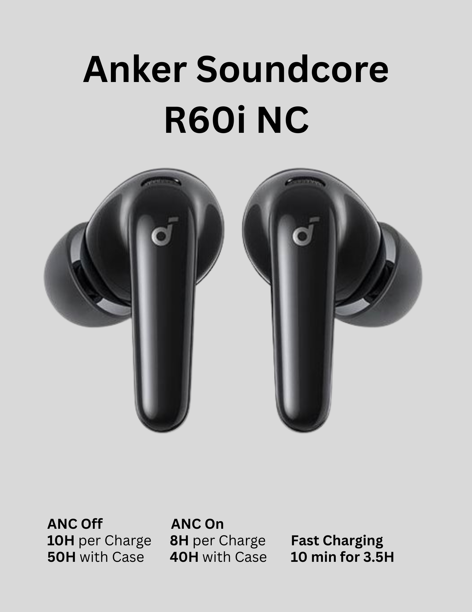سماعات الأذن اللاسلكية Anker Soundcore R60i NC