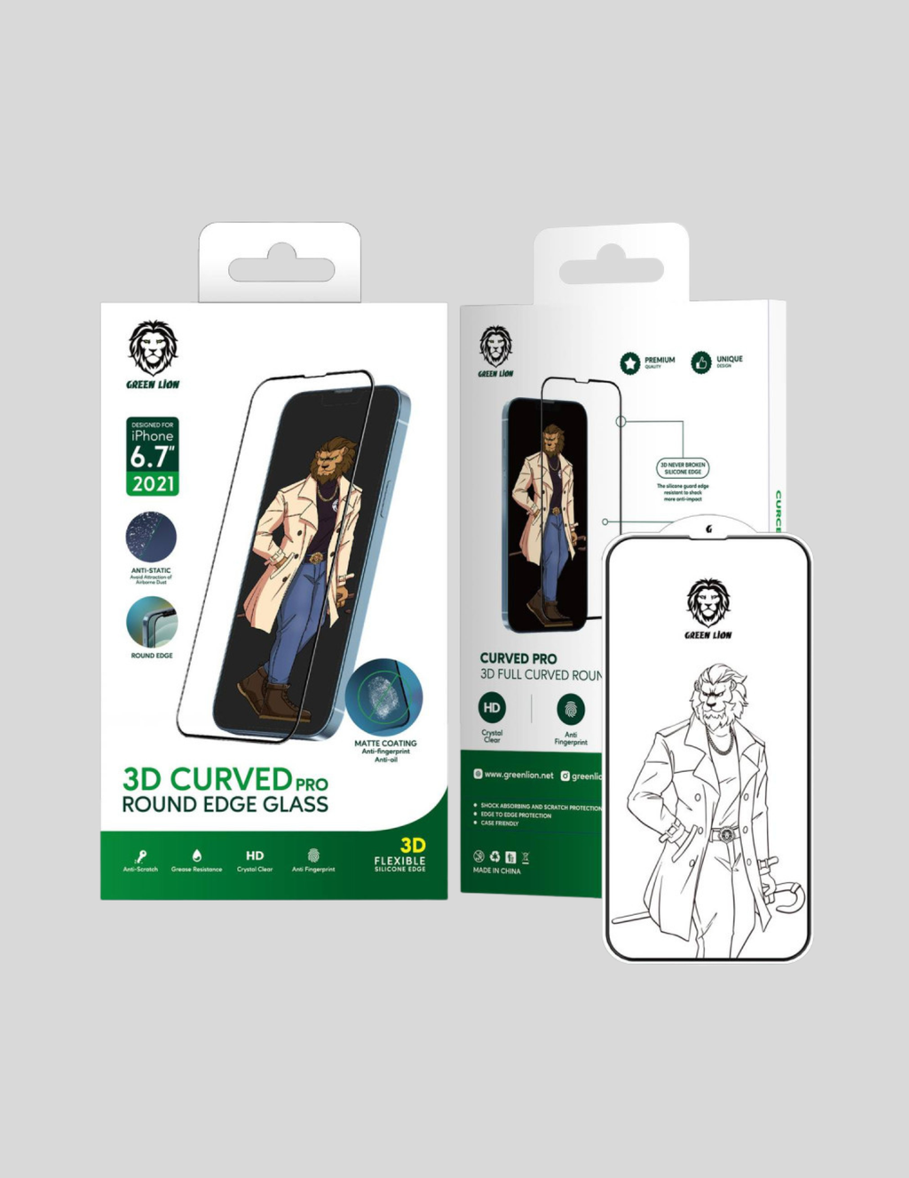 Green Lion Crystal Clear View Tempered 9H Glass Screen Protector - iPhone 14 PLUS / 13 Pro Max
