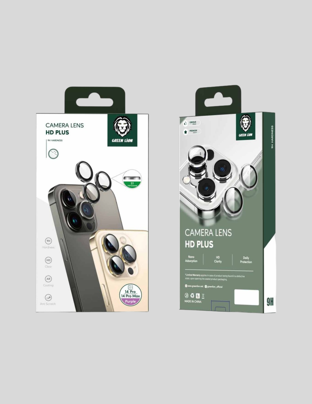 Green Lion camera lens protectors iPhone 14 Pro / Pro Max - Silver