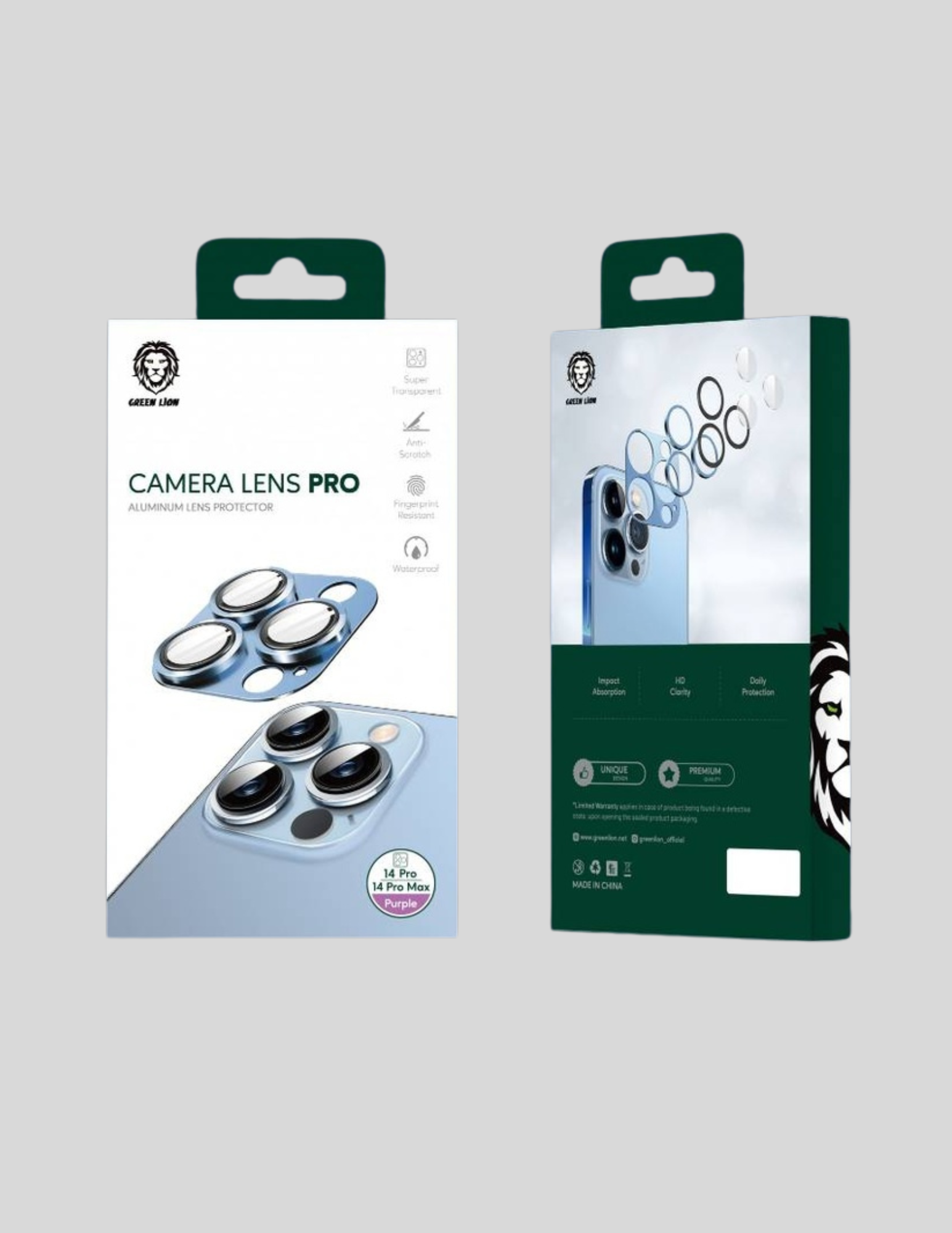 Green Lion camera lens protectors iPhone 14 Pro / Pro Max - Silver