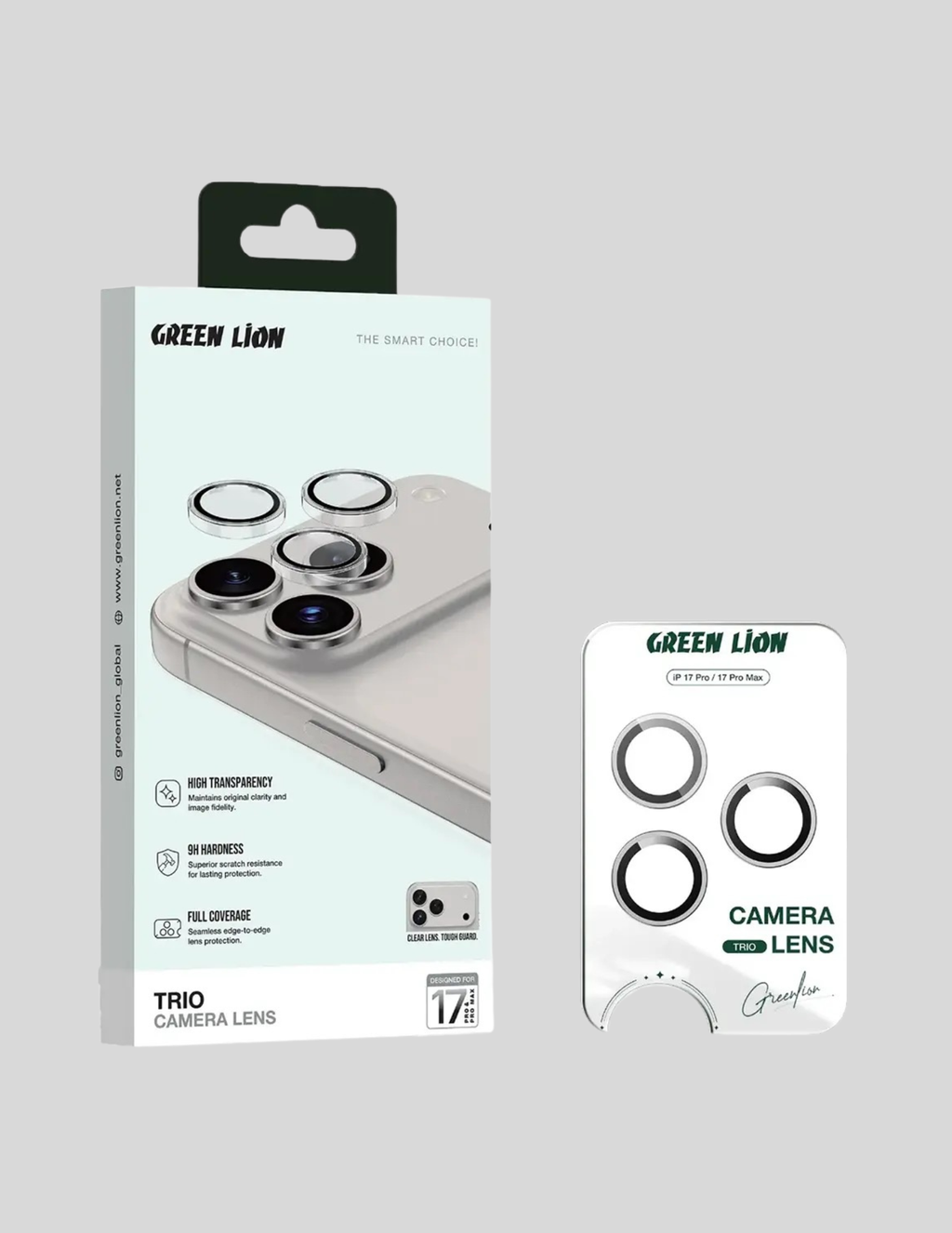 Green Lion camera lens protectors iPhone 17 Pro / Pro Max - Silver