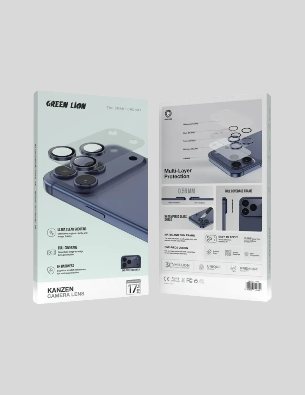 Green Lion camera lens protectors iPhone 17 Pro / Pro Max - Deep Blue