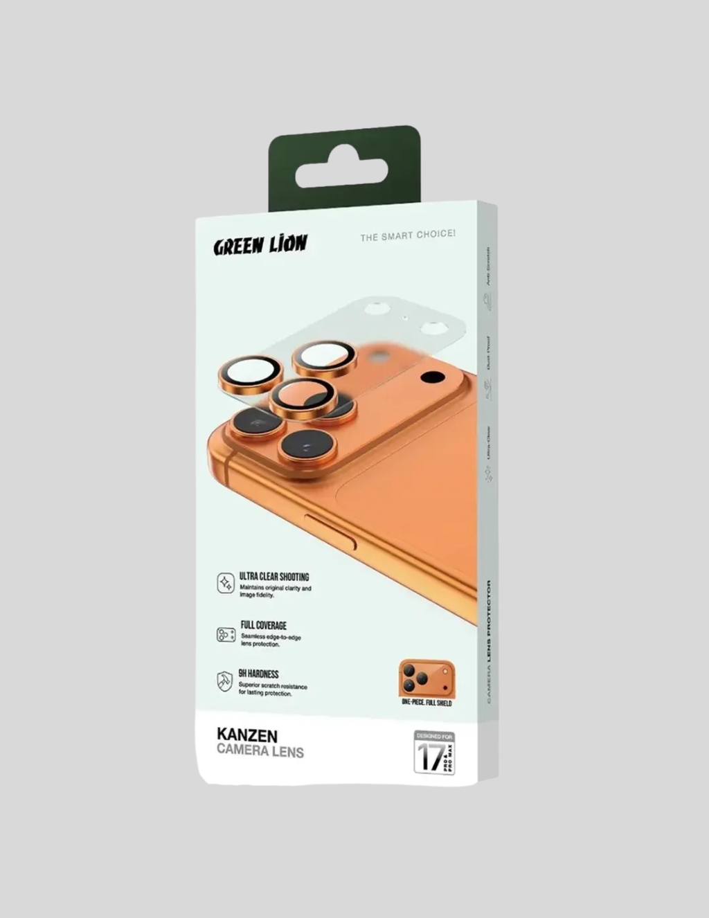Green Lion camera lens protectors iPhone 17 Pro / Pro Max - Cosmic Orange