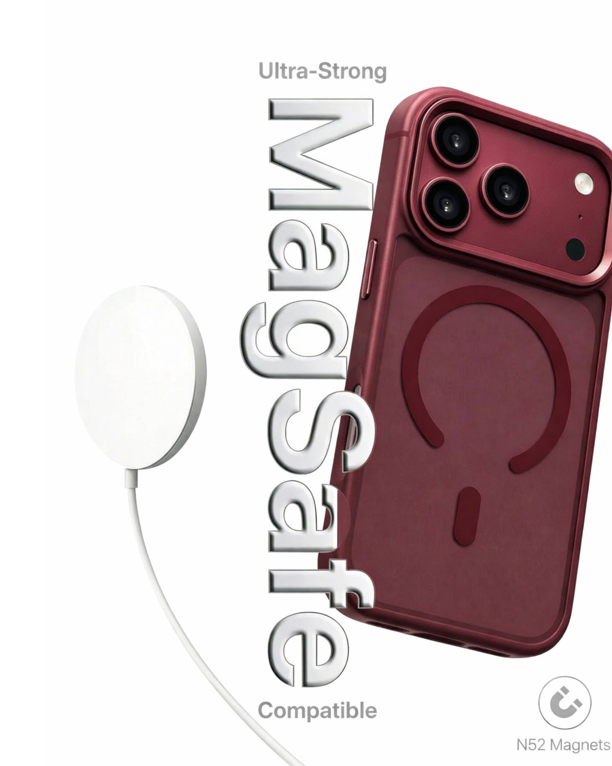 INFINYTY Matte Case- Modo (Burgundy) iPhone 18 Pro