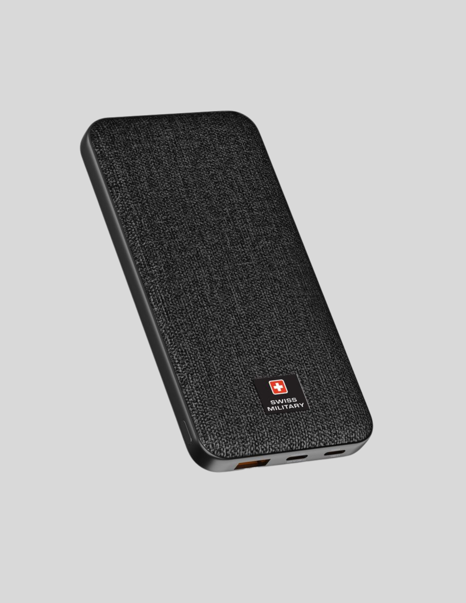 Swiss Military Power Bank 10000mAh Capacity / SM-PB-10K-2C1A-PD-FASTCHRG-BLK - Black