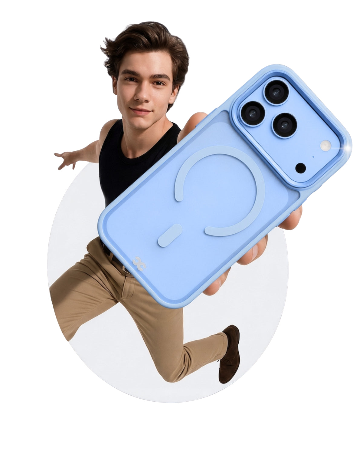 INFINYTY Matte Case- Modo (Light Blue) iPhone 18 Pro Max